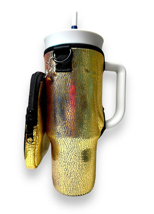 Glimmering Gold Clip On Pocket Attachment - Drink Handlers