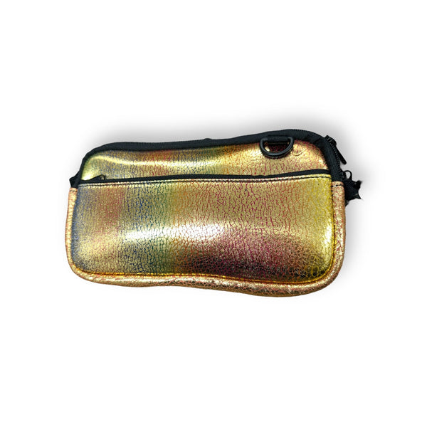 Glimmering Gold Cross Body Purse - Drink Handlers