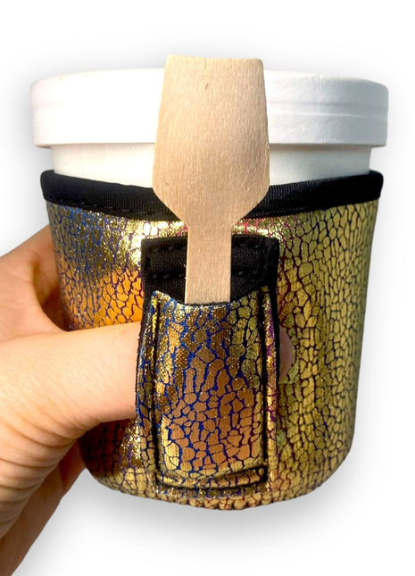 Glimmering Gold Pint Size Ice Cream Handler™ - Drink Handlers