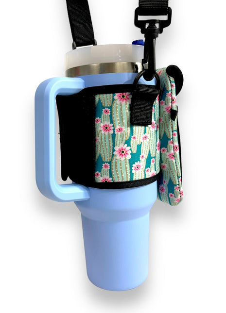 Green Cactus Wrap Around Drink Pocket *PREORDER* - Drink Handlers