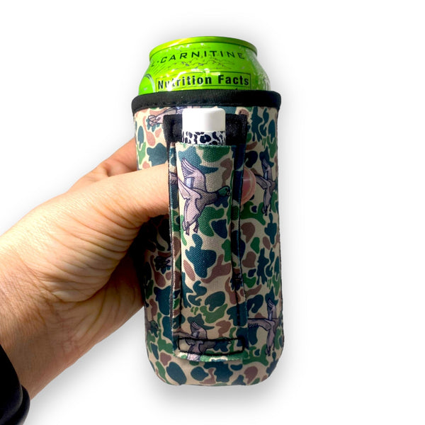 Green Duck Camo 16oz Can Handler™ - Drink Handlers