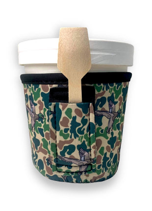 Green Duck Camo Pint Size Ice Cream Handler™ - Drink Handlers