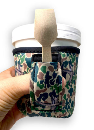 Green Duck Camo Pint Size Ice Cream Handler™ - Drink Handlers