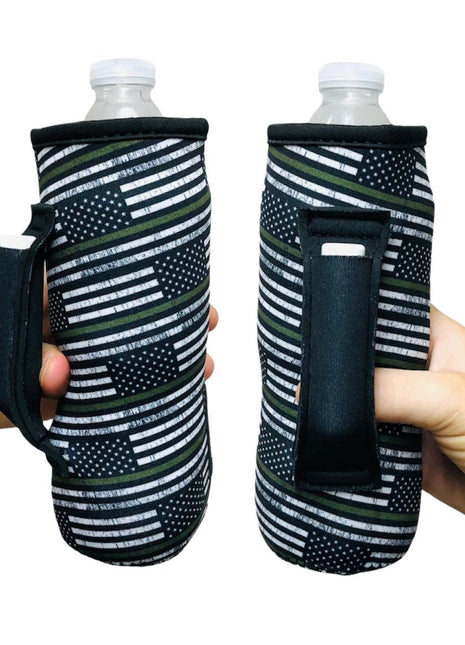 Green Line 16-24oz Water Bottle Handler™ - Drink Handlers