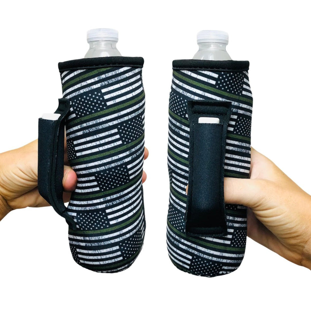 Green Line 16-24oz Water Bottle Handler™ - Drink Handlers