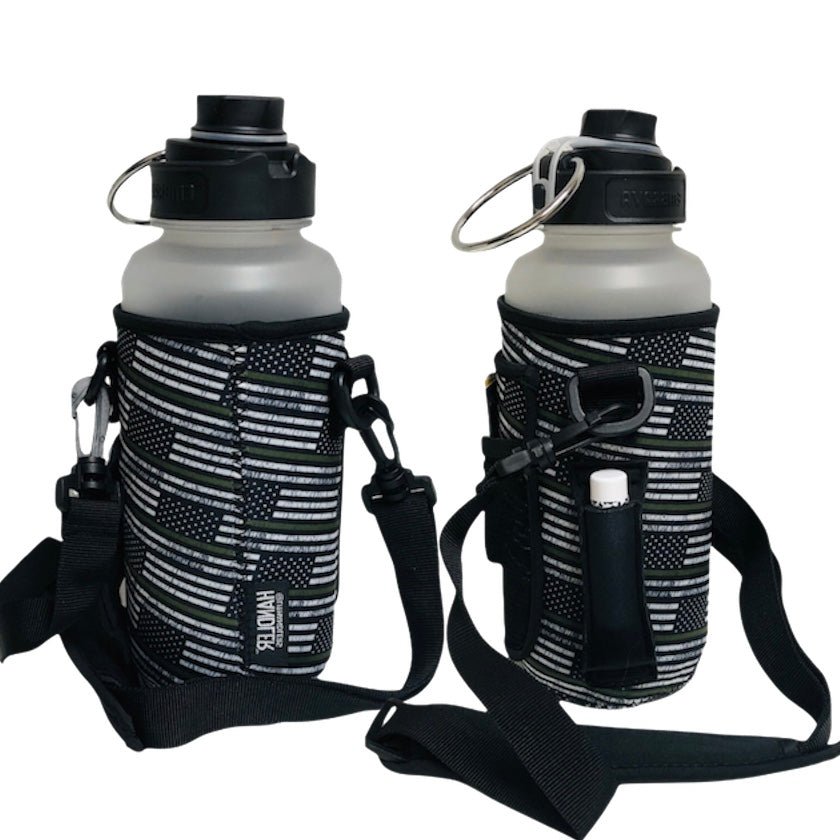 Green Line 30-40oz Tumbler Handler™ With Carrying Strap - Drink Handlers