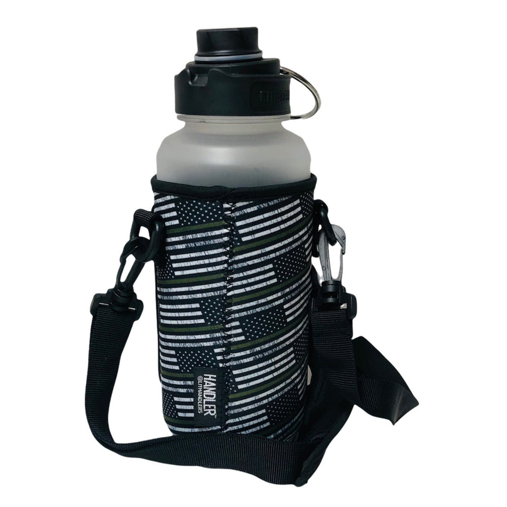 Green Line 30-40oz Tumbler Handler™ With Carrying Strap - Drink Handlers