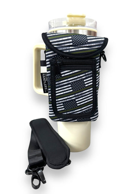 Green Line Wrap Around Drink Pocket - Drink Handlers