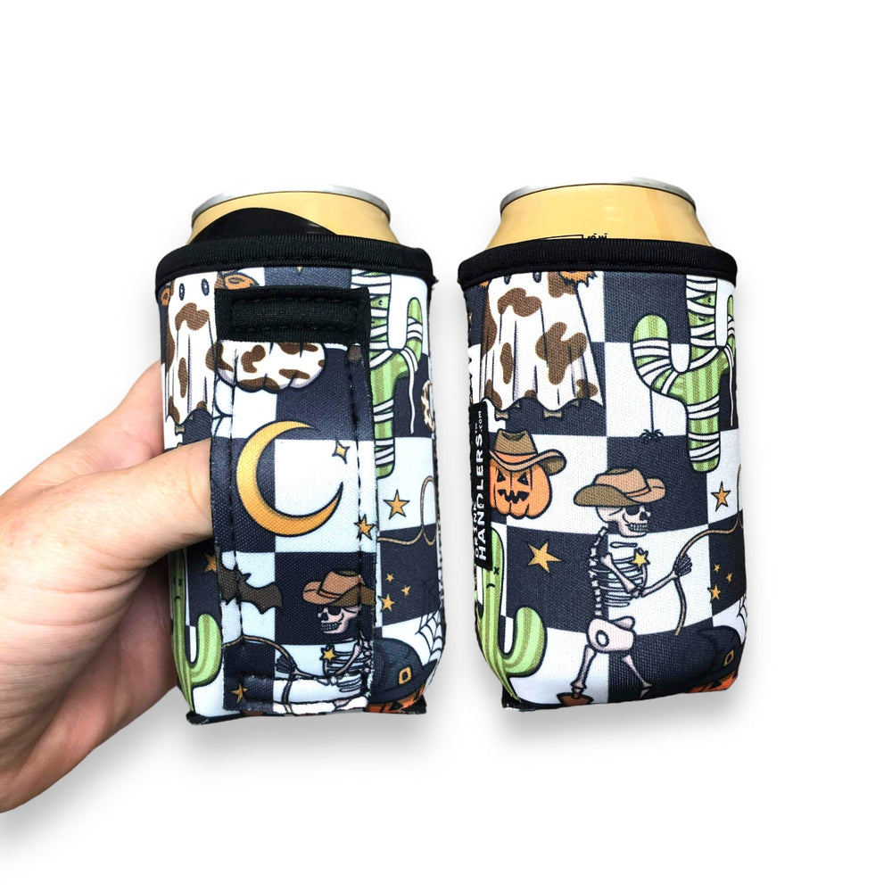 Halloween Checkers 12oz Stubby Can Handler™ - Drink Handlers