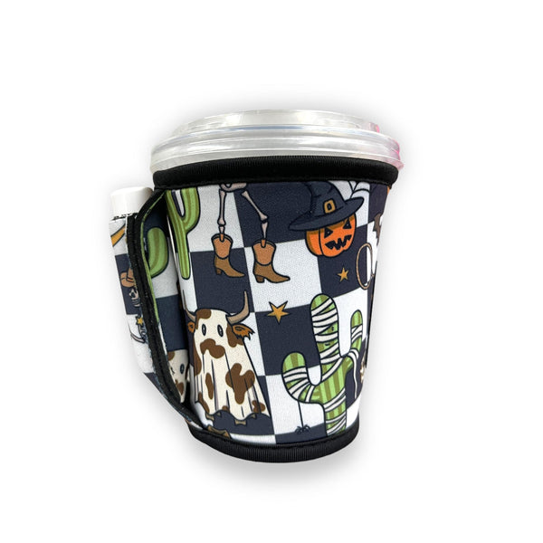 Halloween Checkers Small / Medium Bottomless Handler™ - Drink Handlers