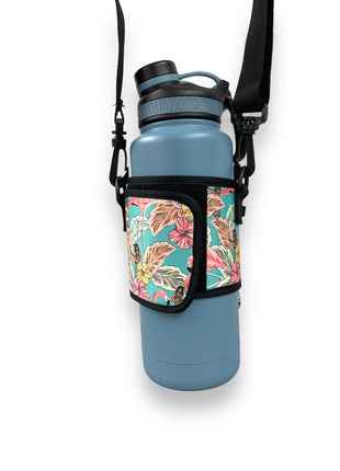 Hawaiian Flamingo Wrap Around Drink Pocket - Drink Handlers