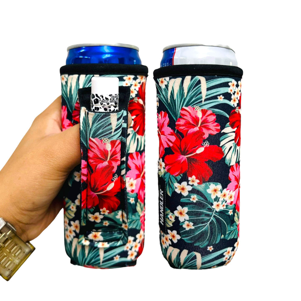 Hibiscus 12oz Slim Can Handler™ - Drink Handlers