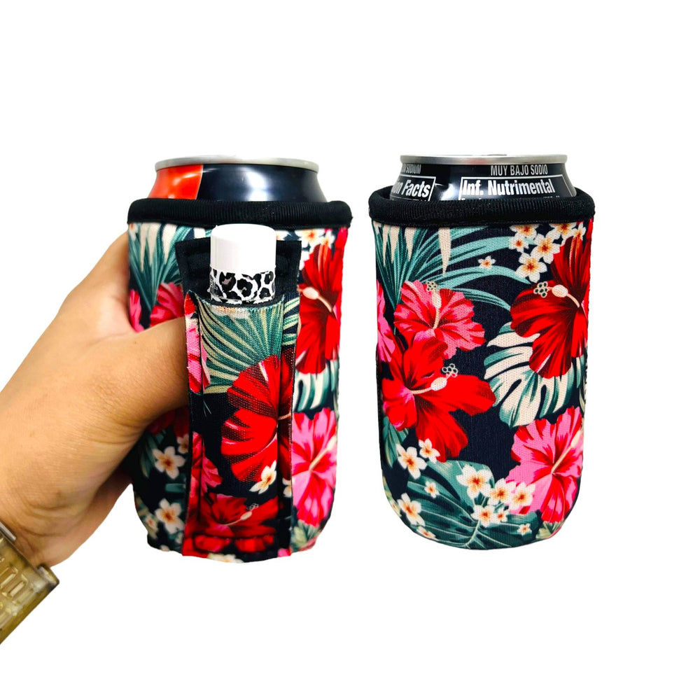Hibiscus 12oz Stubby Can Handler™ - Drink Handlers