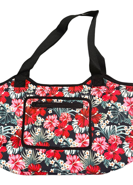 Hibiscus Neoprene Tote - Drink Handlers