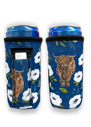 Highland Cows 8-10oz Slim Can Handler™ - Drink Handlers