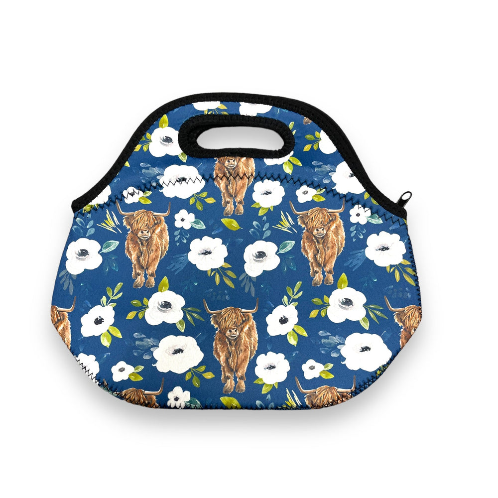 Highland Cows Lunch Bag Tote - Drink Handlers