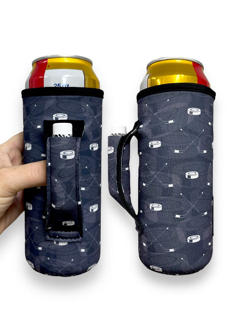 Hockey 16-24oz Soda & Water Bottle / Tallboy Can Handler™ - Drink Handlers