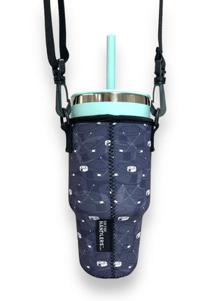 Hockey 25-35oz Tumbler With Handle Sleeve - Drink Handlers