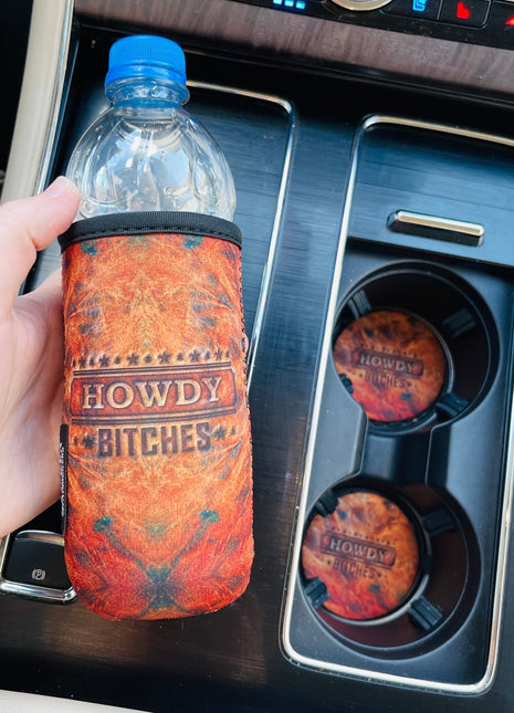 Howdy B**CHES Neoprene Car Coasters - Drink Handlers