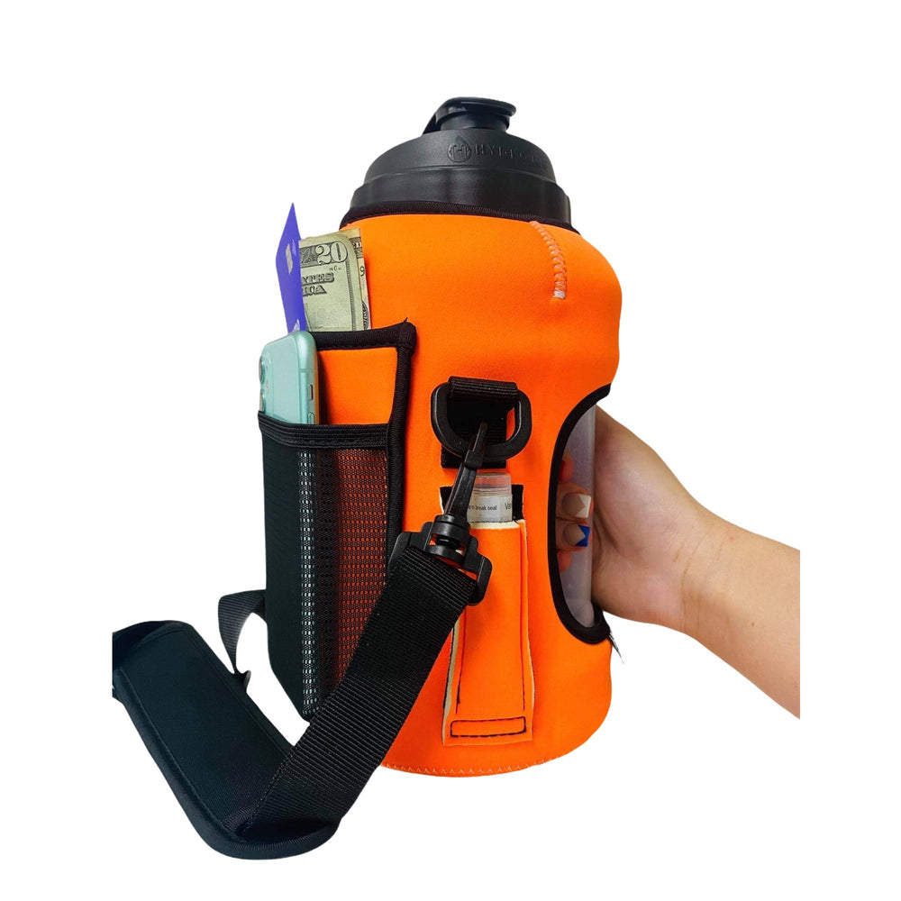 Hunter Orange 1/2 Gallon Jug Carrying Handler™ - Drink Handlers