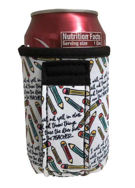 I am the teacher 12oz Regular Can Handler™ - Drink Handlers