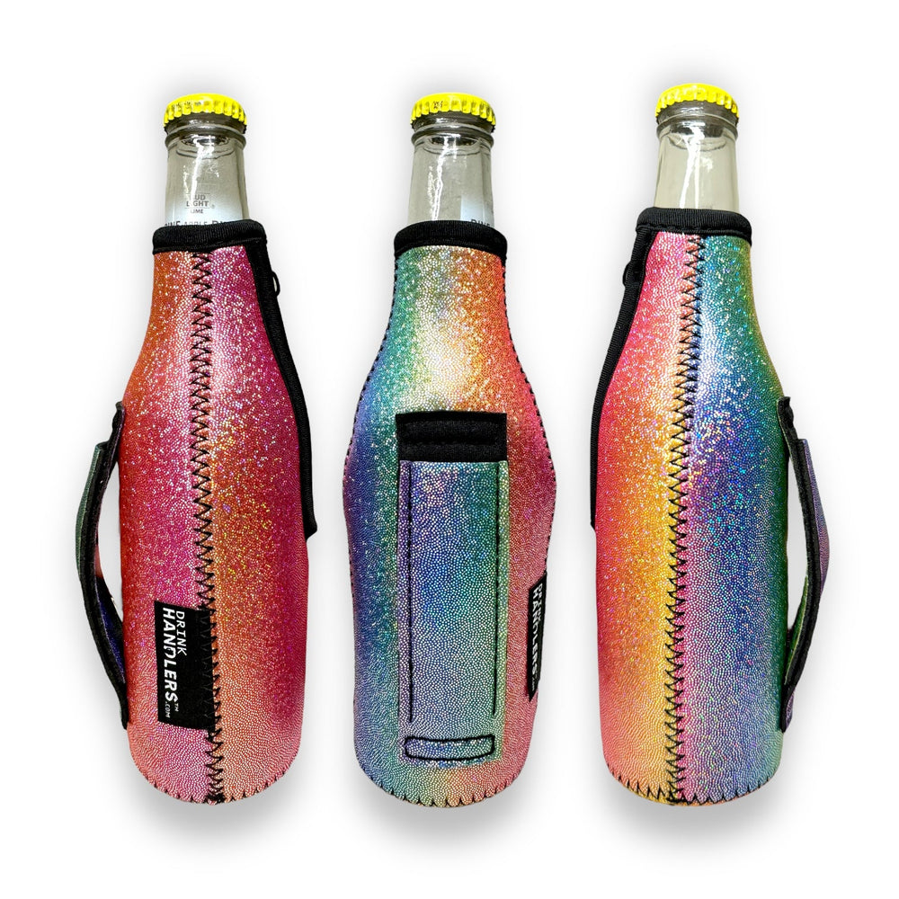 Iridescent Rainbow 12oz Bottleneck Handler™ - Drink Handlers