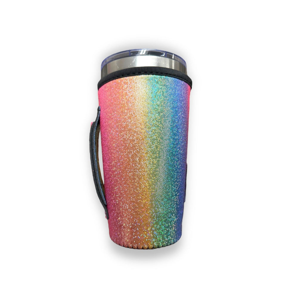 Iridescent Rainbow 20oz Large Coffee / Tea / Tumbler Handler™ - Drink Handlers
