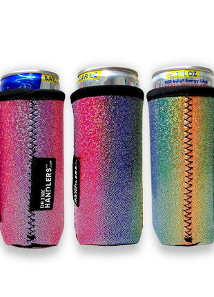 Iridescent Rainbow 8-10oz Slim Can Handler™ - Drink Handlers