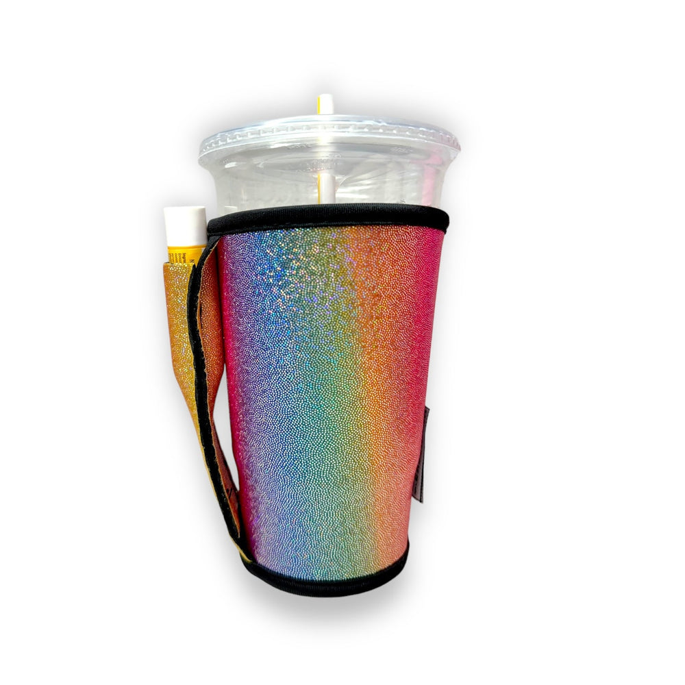 Iridescent Rainbow Large / XL Bottomless Handler™ - Drink Handlers
