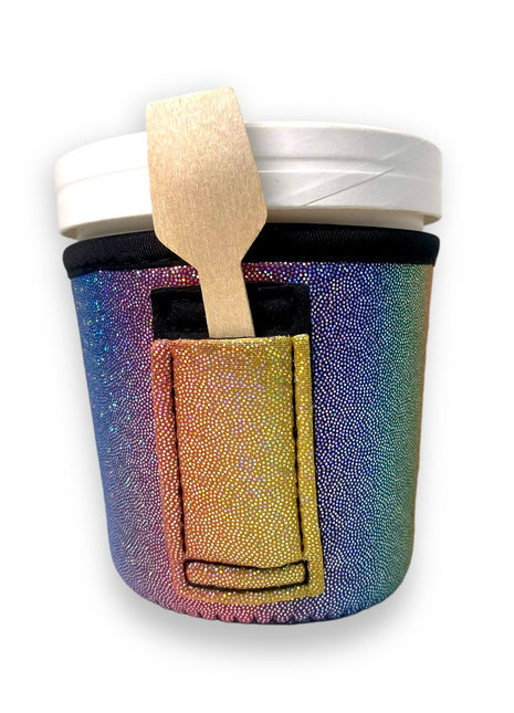 Iridescent Rainbow Pint Size Ice Cream Handler™ - Drink Handlers