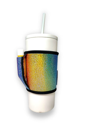 Iridescent Rainbow Small / Medium Bottomless Handler™ - Drink Handlers