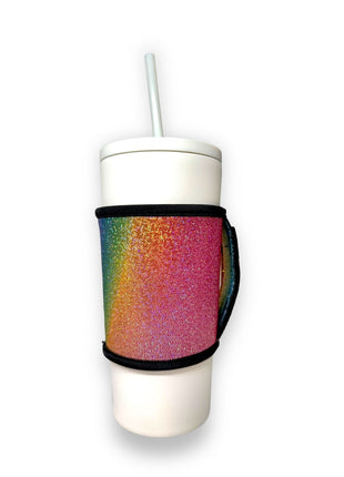 Iridescent Rainbow Small / Medium Bottomless Handler™ - Drink Handlers