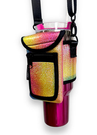 Iridescent Rainbow Wrap Around Drink Pocket - Drink Handlers