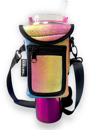 Iridescent Rainbow Wrap Around Drink Pocket - Drink Handlers