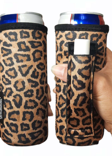 Leopard 12oz Slim Can Handler™ - Drink Handlers