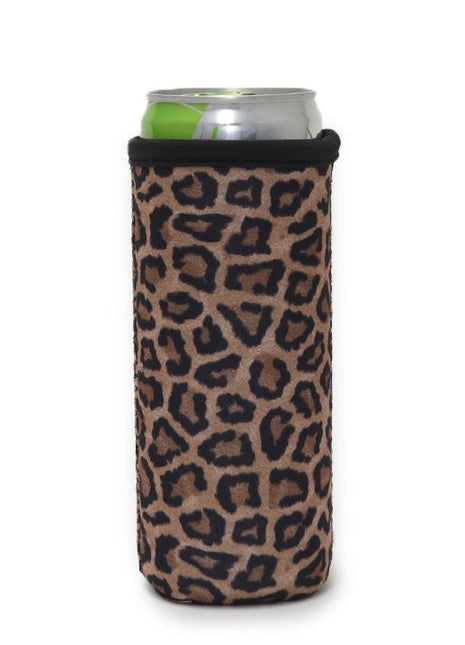Leopard 12oz Slim Can Sleeve - Drink Handlers
