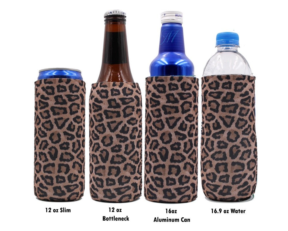 Leopard 12oz Slim Can Sleeve - Drink Handlers