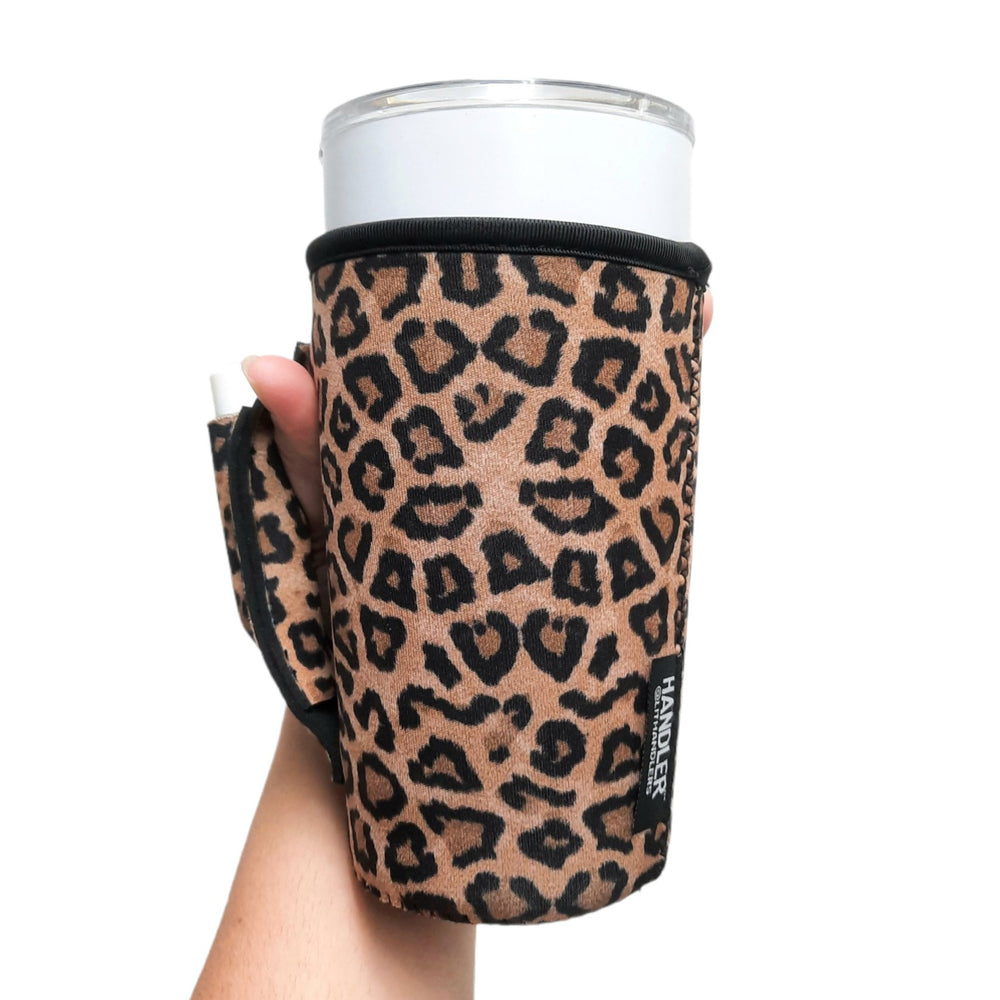 Leopard 20oz Large Coffee / Tea / Tumbler Handler™ - Drink Handlers