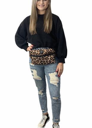 Leopard Fanny Packin' Tote - Drink Handlers