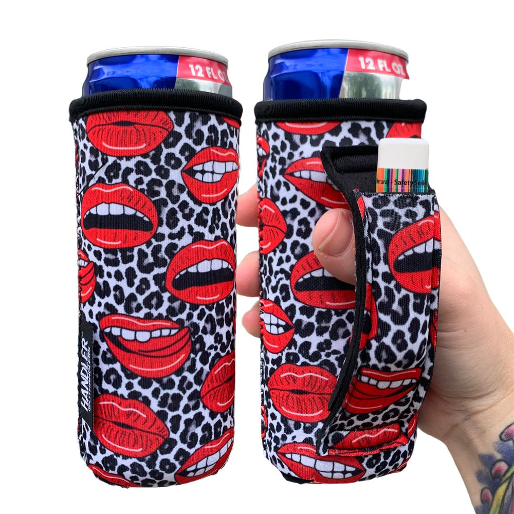 Leopard Lips 12oz Slim Can Handler™ - Drink Handlers