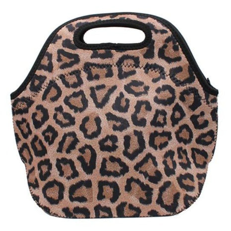 Leopard Lunch Bag Tote - Drink Handlers
