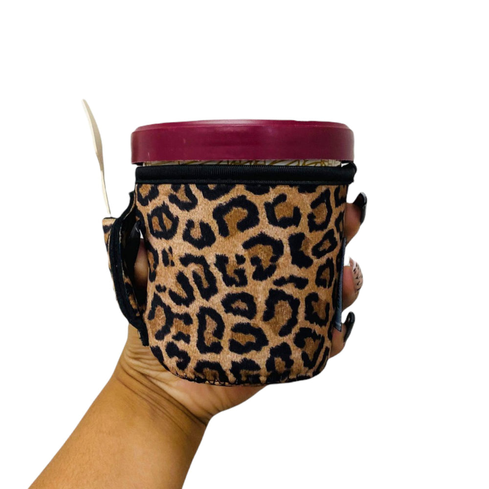 Leopard Pint Size Ice Cream Handler™ - Drink Handlers