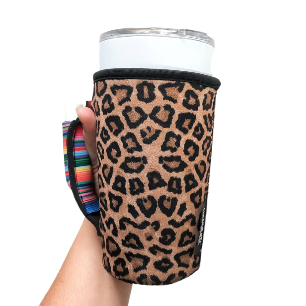 Leopard w/ Serape 20oz Large Coffee / Tea / Tumbler Handler™ - Drink Handlers