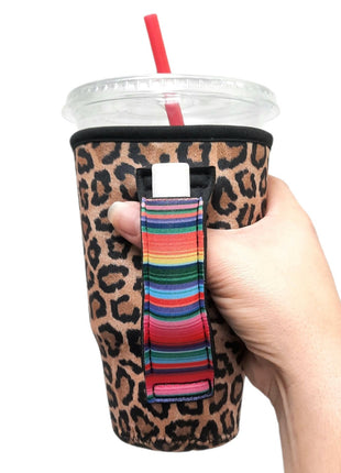 Leopard w/ Serape 20oz Large Coffee / Tea / Tumbler Handler™ - Drink Handlers