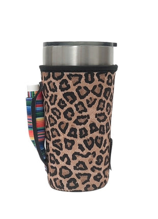 Leopard w/ Serape 20oz Large Coffee / Tea / Tumbler Handler™ - Drink Handlers
