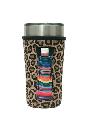 Leopard w/ Serape 20oz Large Coffee / Tea / Tumbler Handler™ - Drink Handlers