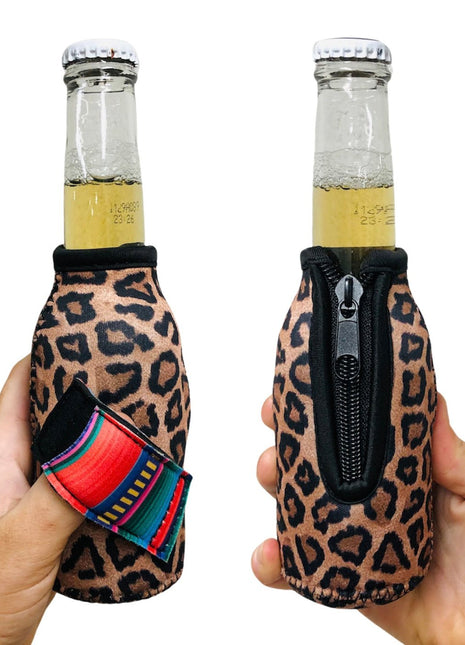 Leopard w/ Serape 8oz Mini Bottleneck Handler™ - Limited Edition* - Drink Handlers