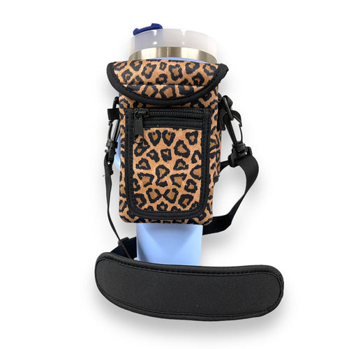 Leopard Wrap Around Drink Pocket