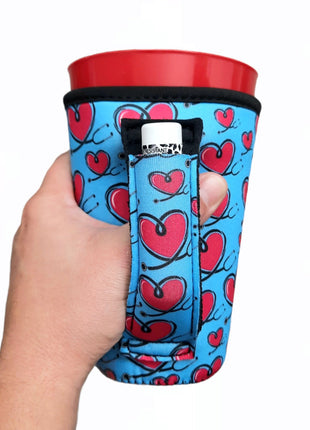 Love A Nurse 16oz PINT Glass / Medium Fountain Drinks and Tumbler Handlers™ - Drink Handlers
