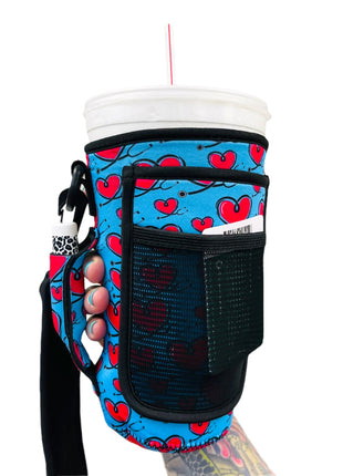 Love A Nurse 30-40oz Tumbler Handler™ With Carrying Strap - Drink Handlers